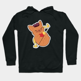 bow cat Hoodie